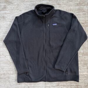 Patagonia Men's 3XL Better Sweater Black Zip Up Fleece Jacket Shacket